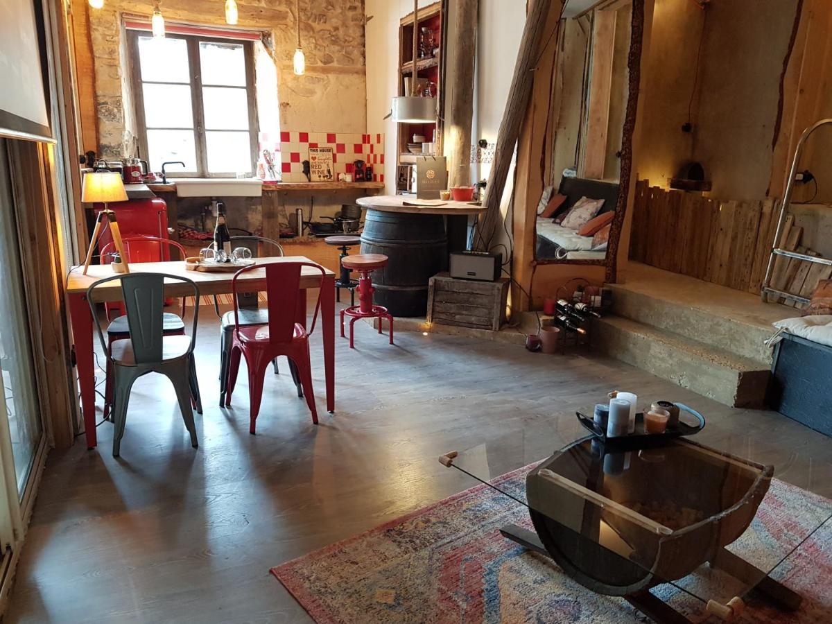 Вілла Ancien Cuvage Du Beaujolais - Studio Tout Confort Saint-Didier-sur-Beaujeu Екстер'єр фото